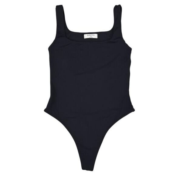 Aritzia Babaton Contour Square-Neck Thong Bodysuit In Black Size XS - Picture 3 of 7